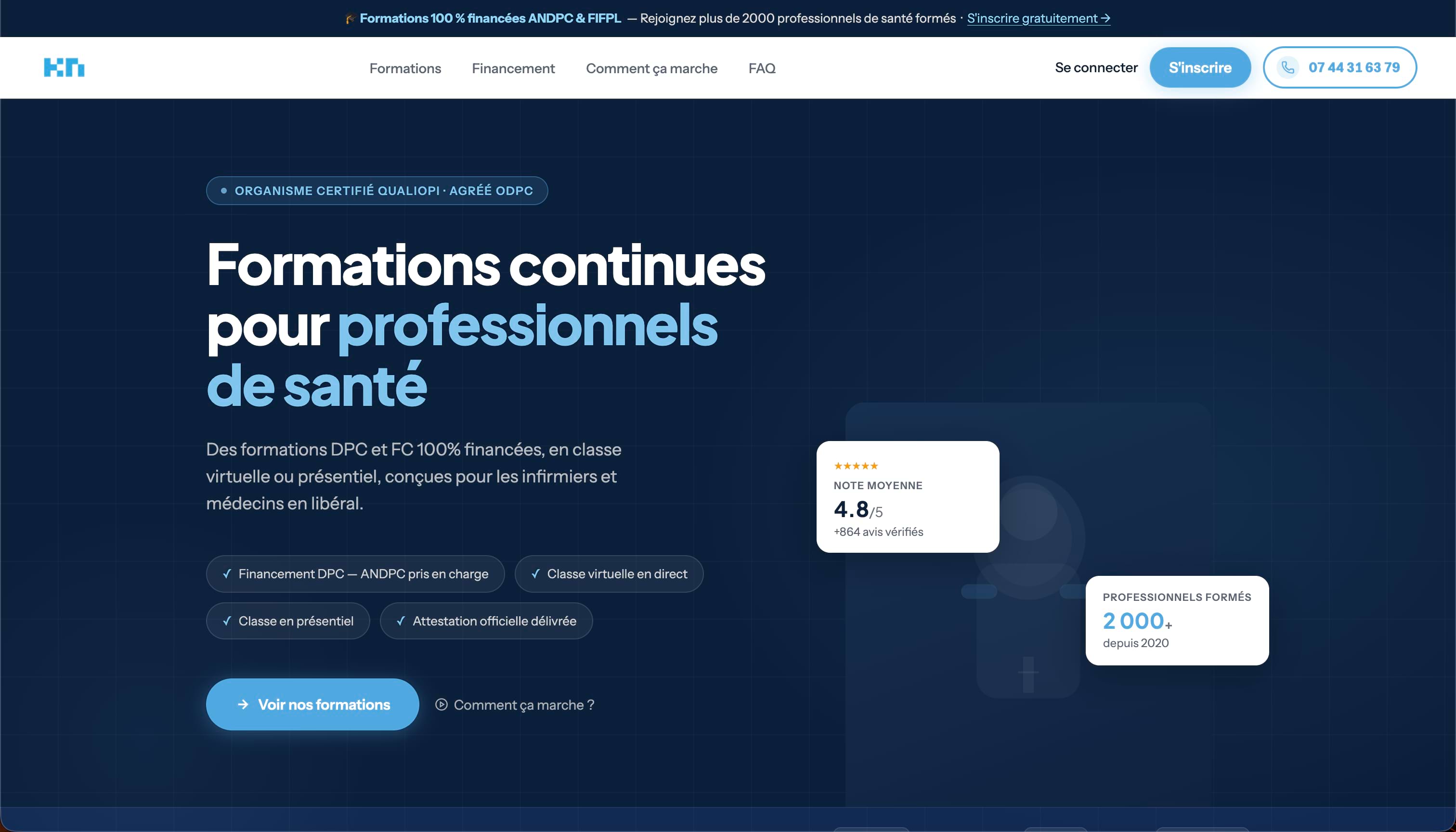 Page d'accueil