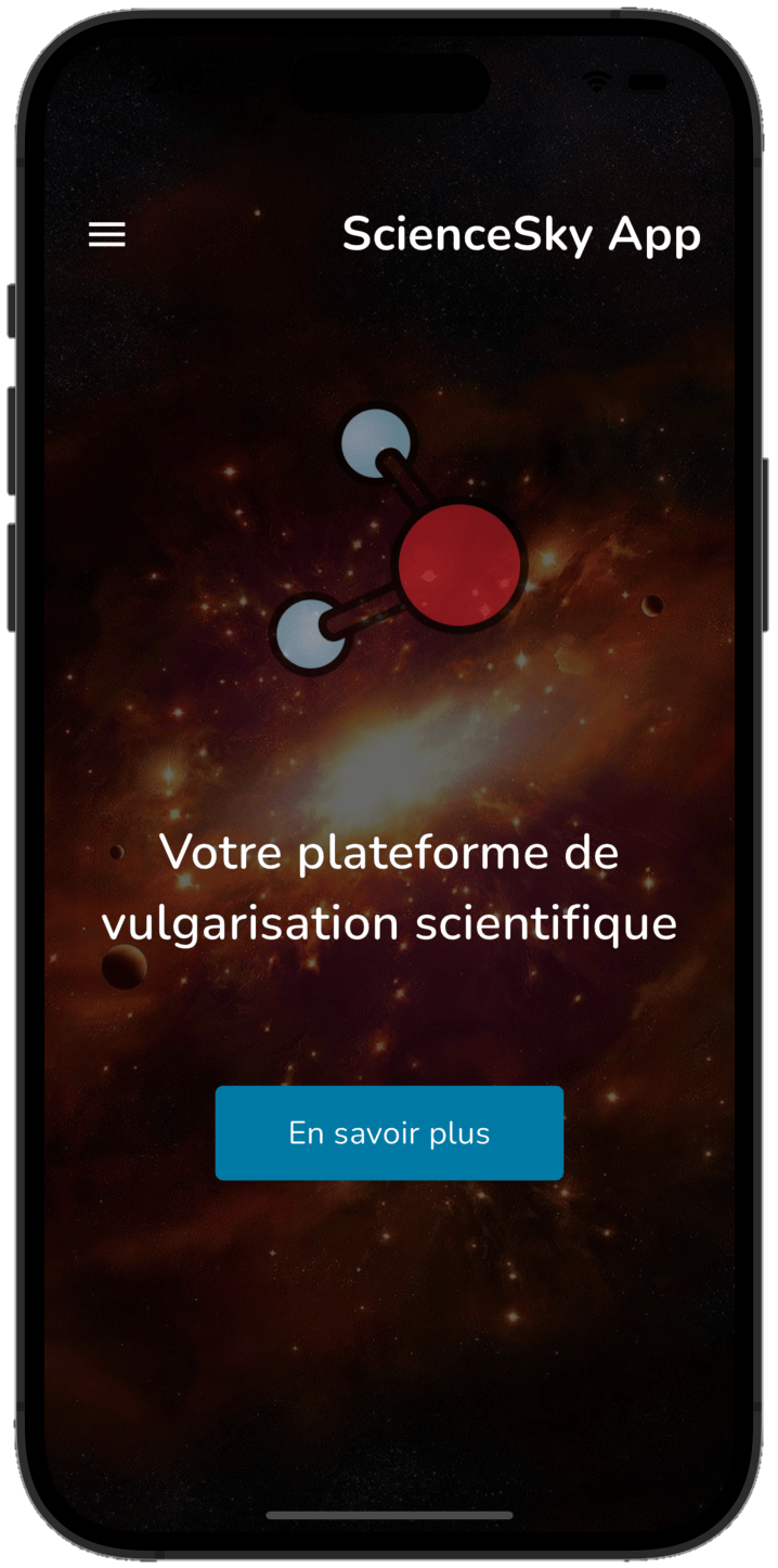 Illustration of the project ScienceSky App